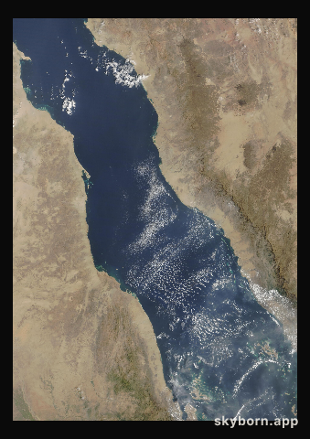 The Earth on 21 September 2026 · Red Sea