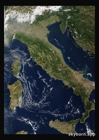 The Earth on 29 September 2026 · Italy and the Adriatic