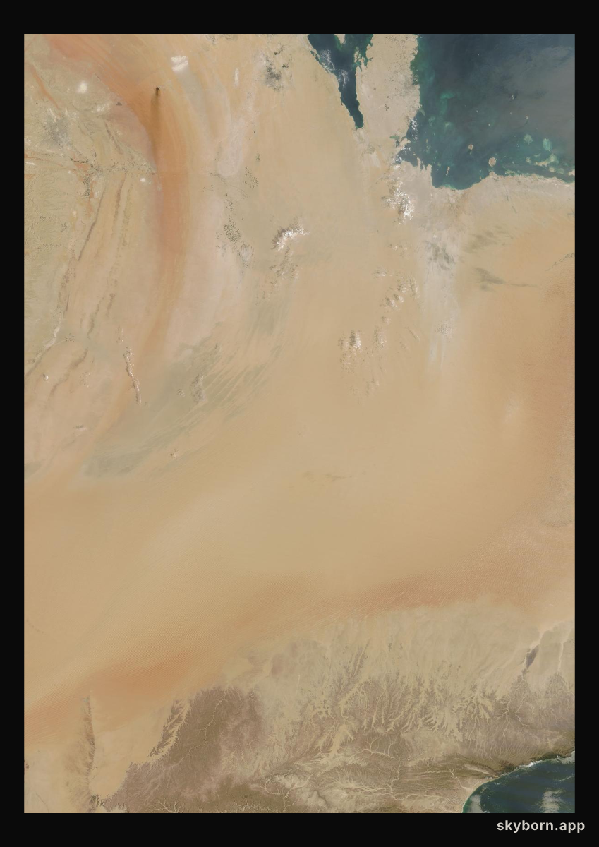 The Earth on 8 October 2026 · Empty Quarter, Arabia