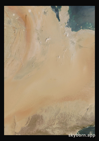 The Earth on 8 October 2026 · Empty Quarter, Arabia