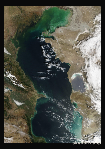 The Earth on 11 October 2026 · Caspian Sea