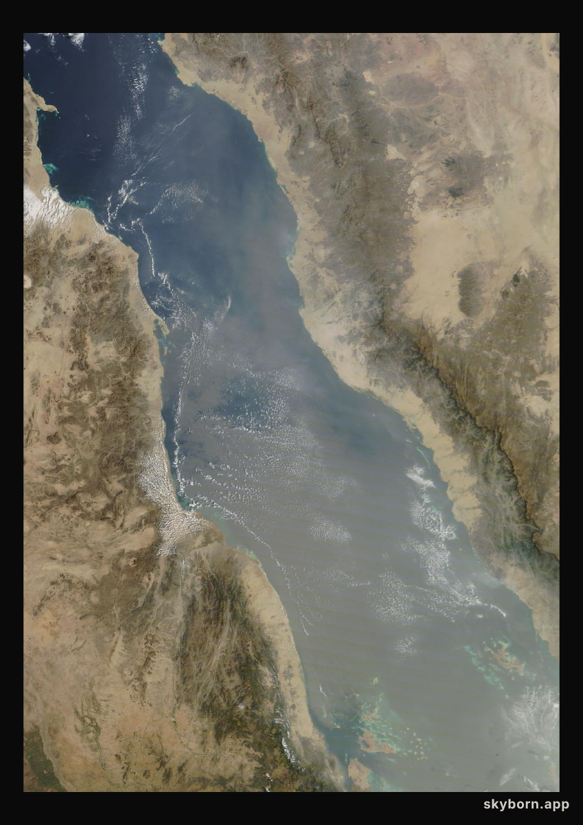 The Earth on 12 October 2026 · Red Sea
