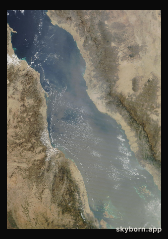 The Earth on 12 October 2026 · Red Sea