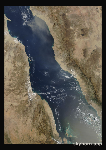 The Earth on 14 October 2026 · Red Sea