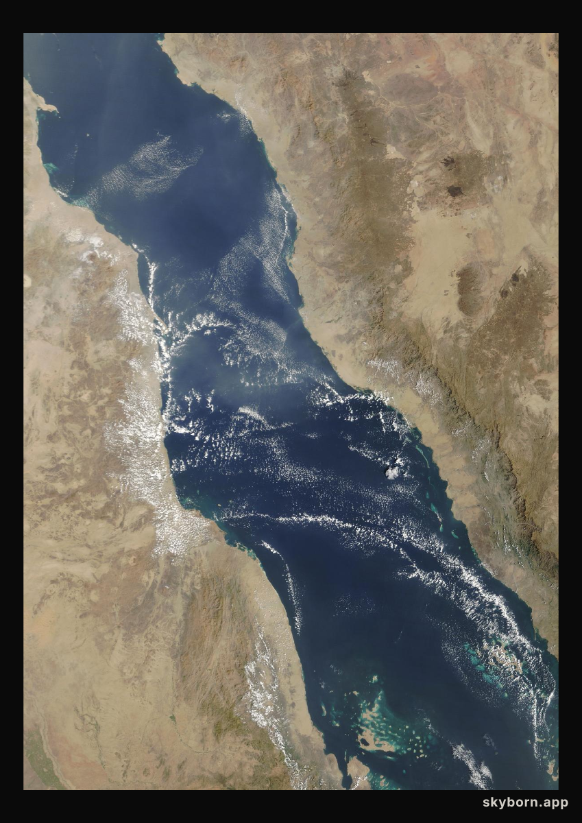 The Earth on 16 October 2026 · Red Sea