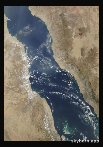 The Earth on 16 October 2026 · Red Sea