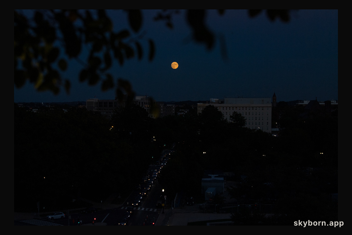 Moonrise Over Washington