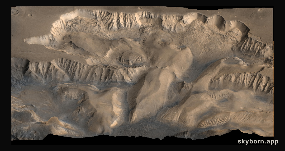 Oblique View of Valles Marineris