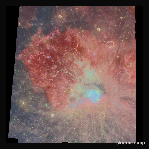 Multispectral Mosaic of the Aristarchus Crater and Plateau