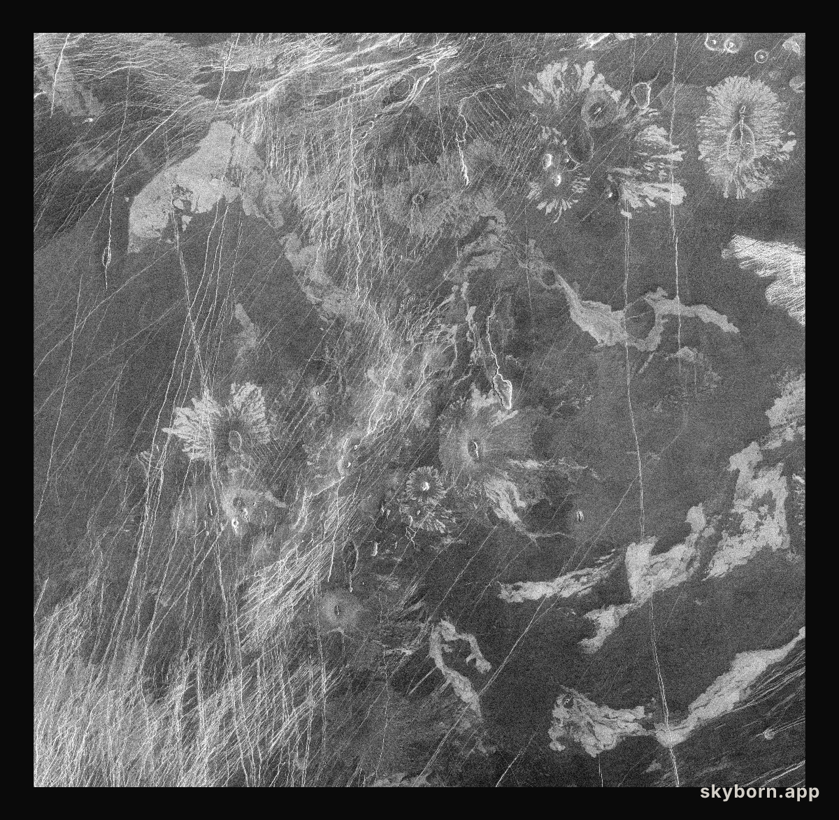 Venus - Volcanic features in Atla Region