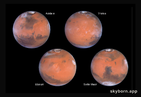 A Closer Hubble Encounter With Mars - 4 Views