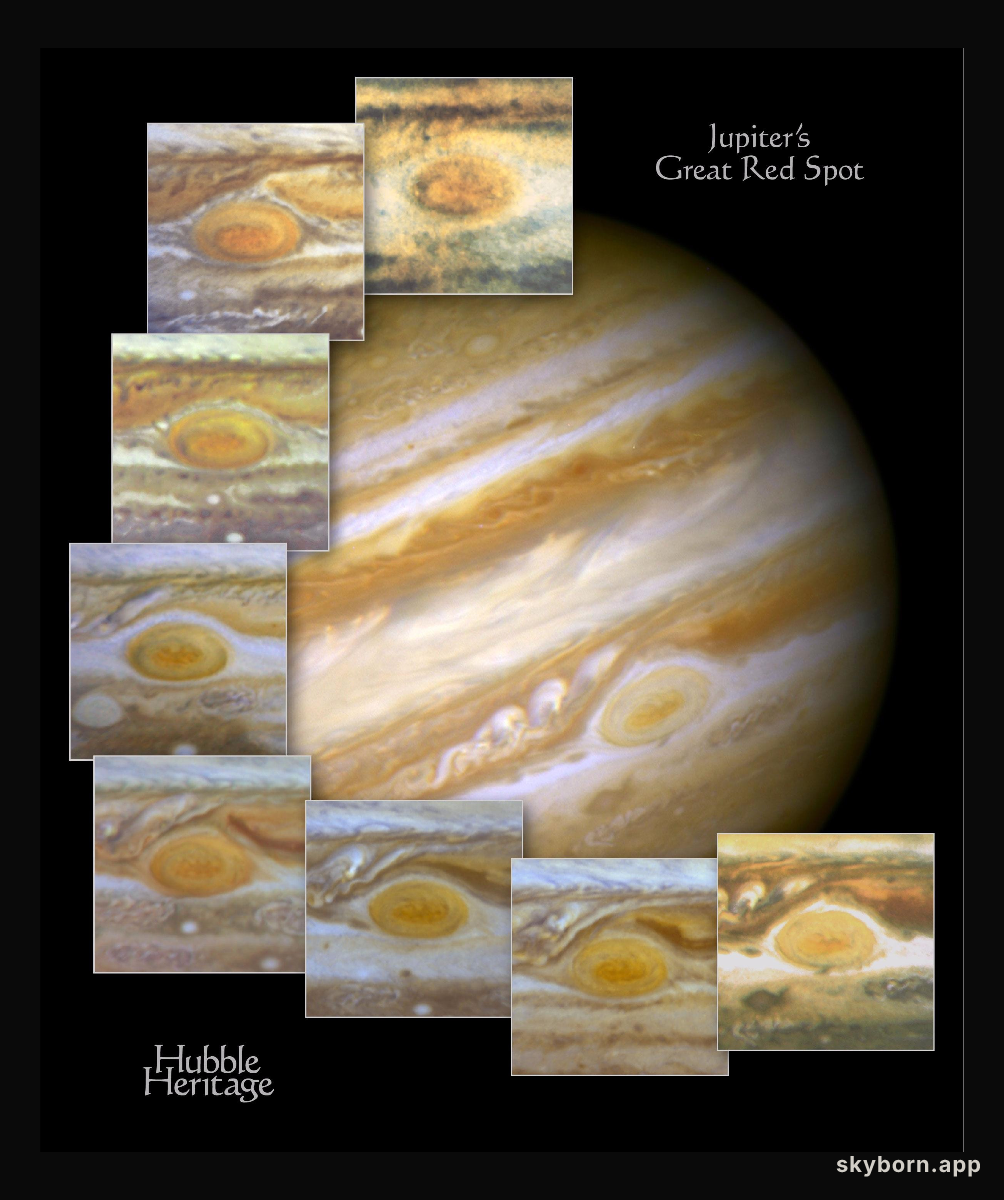 Hubble Views Ancient Storm in the Atmosphere of Jupiter - Montage