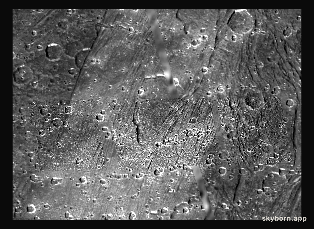 Caldera-like depression on Ganymede
