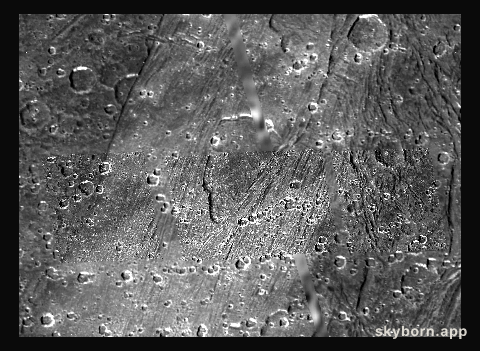 Caldera-like depression on Ganymede