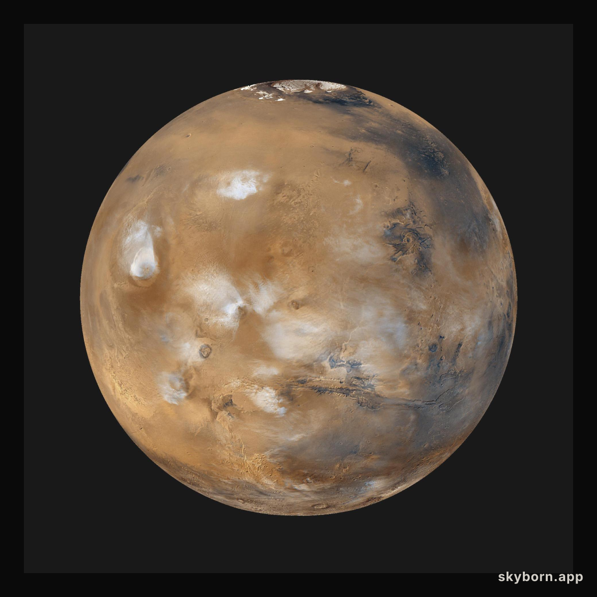 Mars Daily Global Image from April 1999