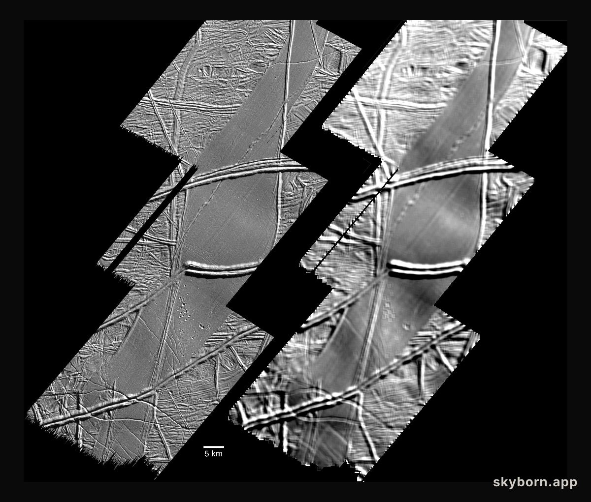 Folds on Europa