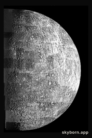 Photomosaic of Mercury - Outbound View