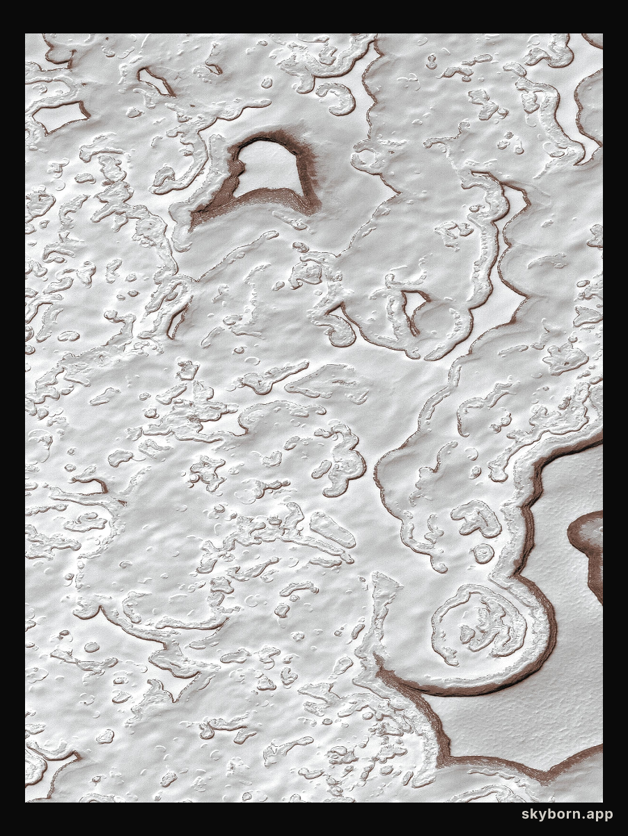 MOC View of the Martian South Polar Residual Cap