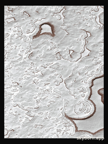MOC View of the Martian South Polar Residual Cap