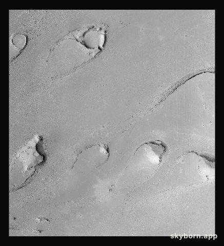 Athabasca Vallis Streamlined Islands