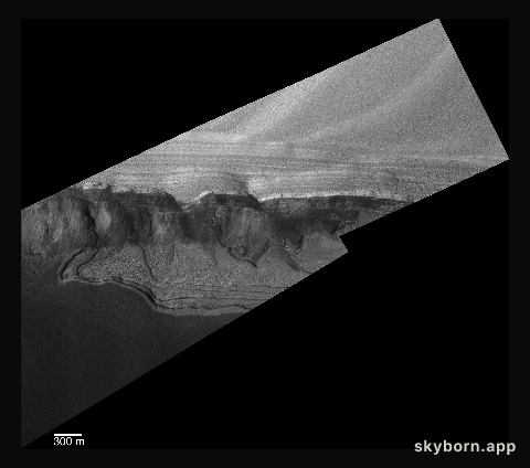 Scarp at Head of Chasma Boreale