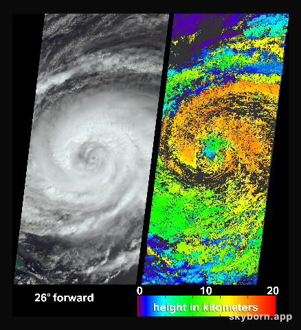 Hurricane Jeanne Cloud Height and Motion