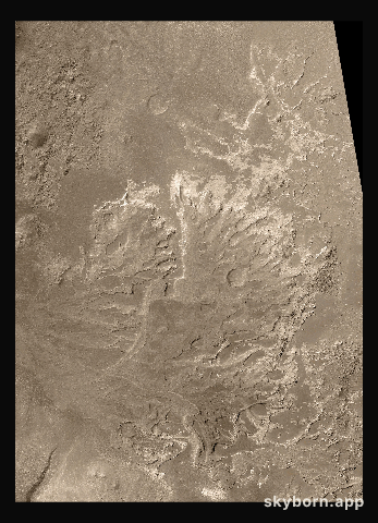 Distributory Fan Near Holden Crater