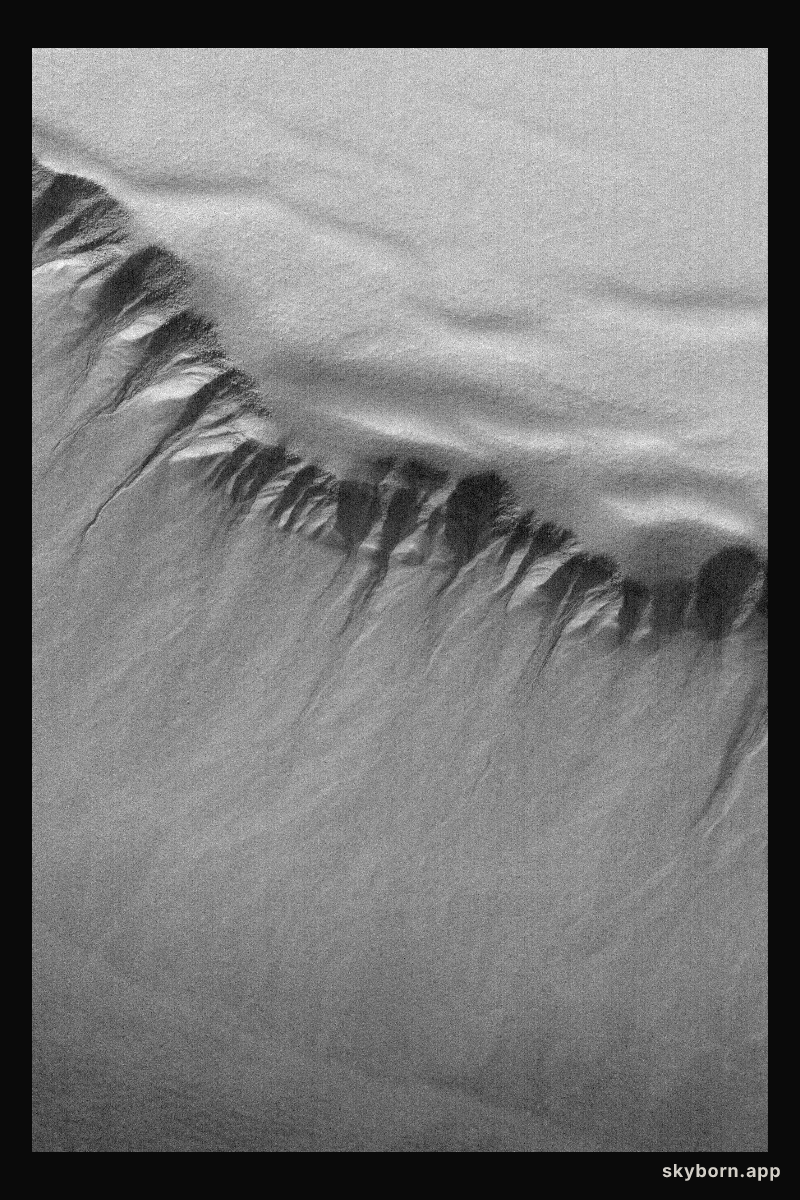 South Polar Pit Gullies