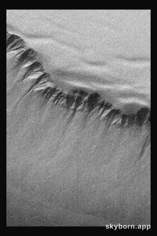 South Polar Pit Gullies