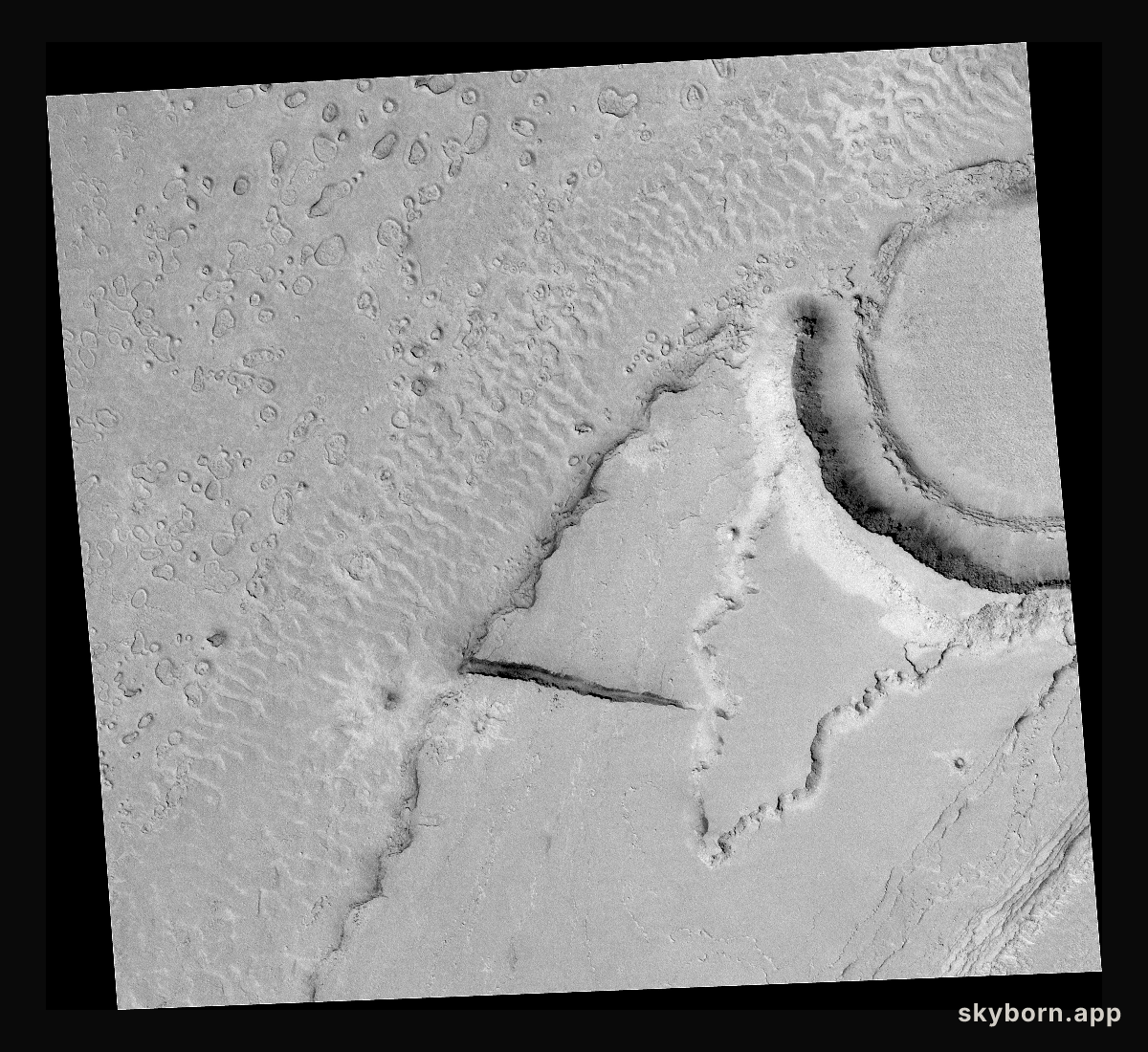 Megaripples in Athabasca Vallis