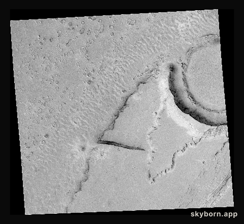 Megaripples in Athabasca Vallis