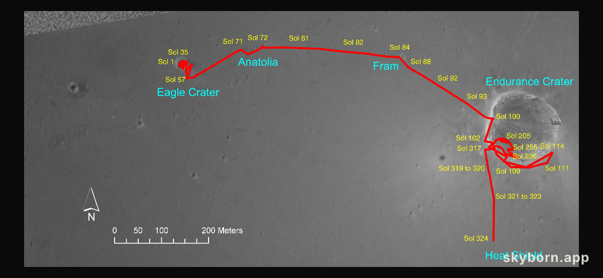 Opportunity Trek Across the Plains of Meridiani