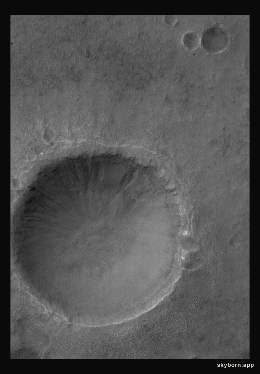Gullied Crater