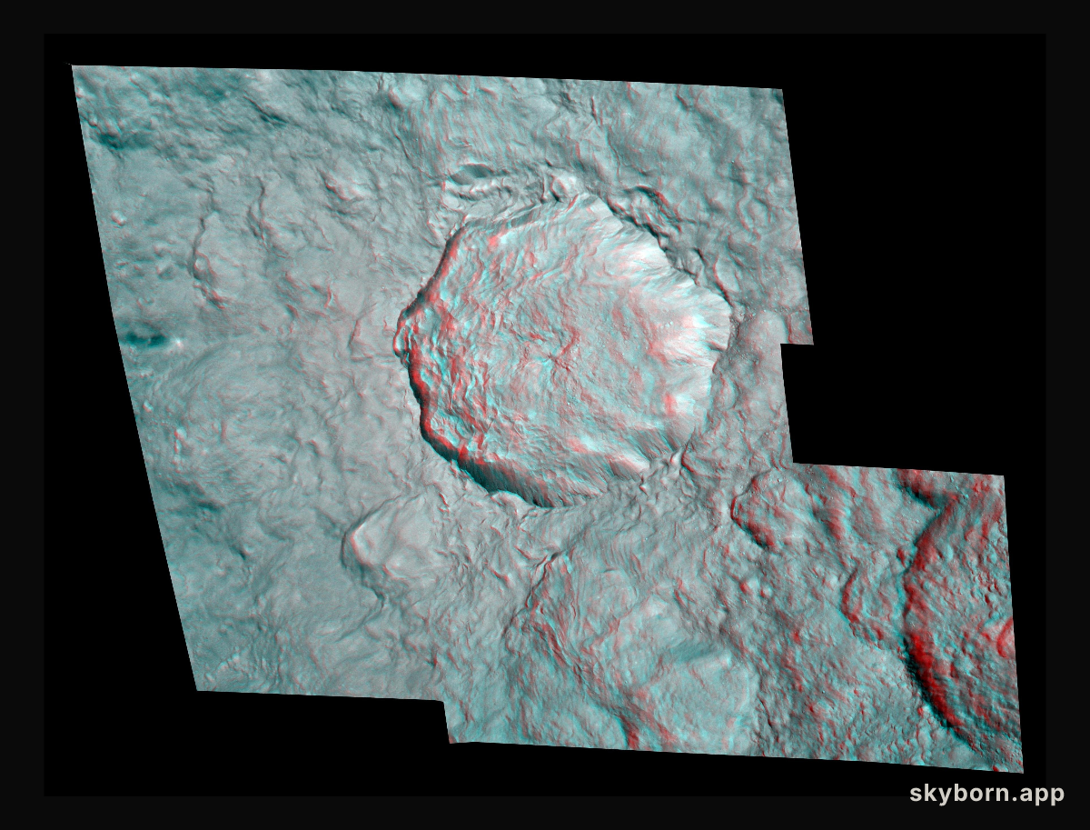 Rhea Pop-up Crater
