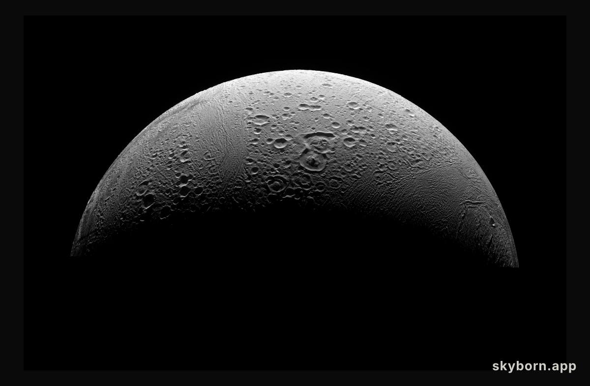 The North Polar Region of Enceladus