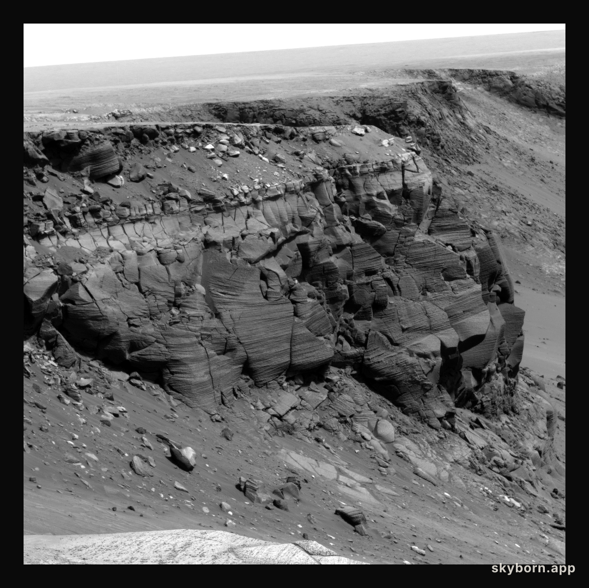 Details of Layers in Victoria Crater Cape St. Vincent
