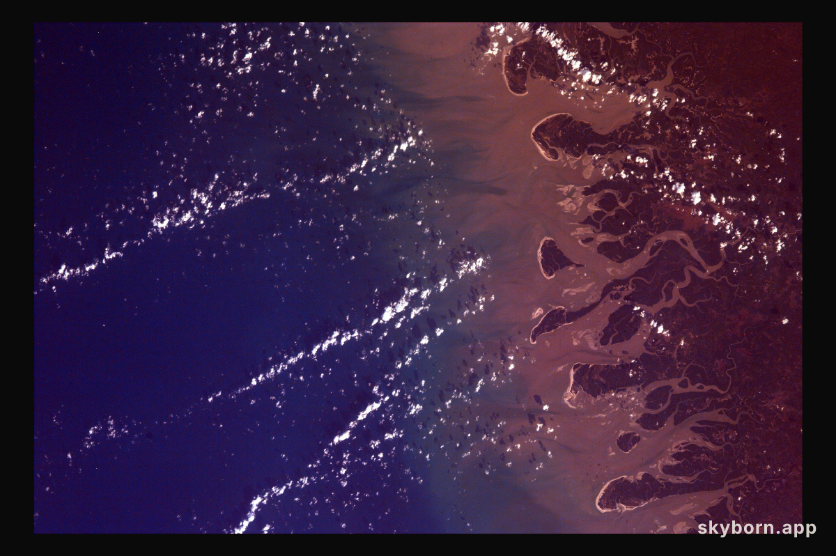 Delta of the Gurupi, Maracacume, and Tiriacu Rivers, Brazil