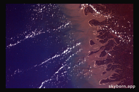 Delta of the Gurupi, Maracacume, and Tiriacu Rivers, Brazil