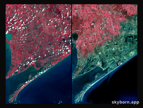 Aftermath of Hurricane Ike along Texas Coast