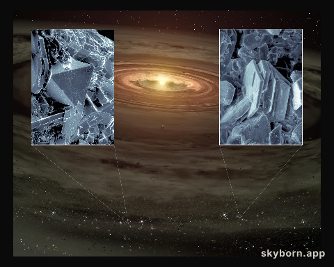 Quartz-like Crystals Found in Planetary Disks