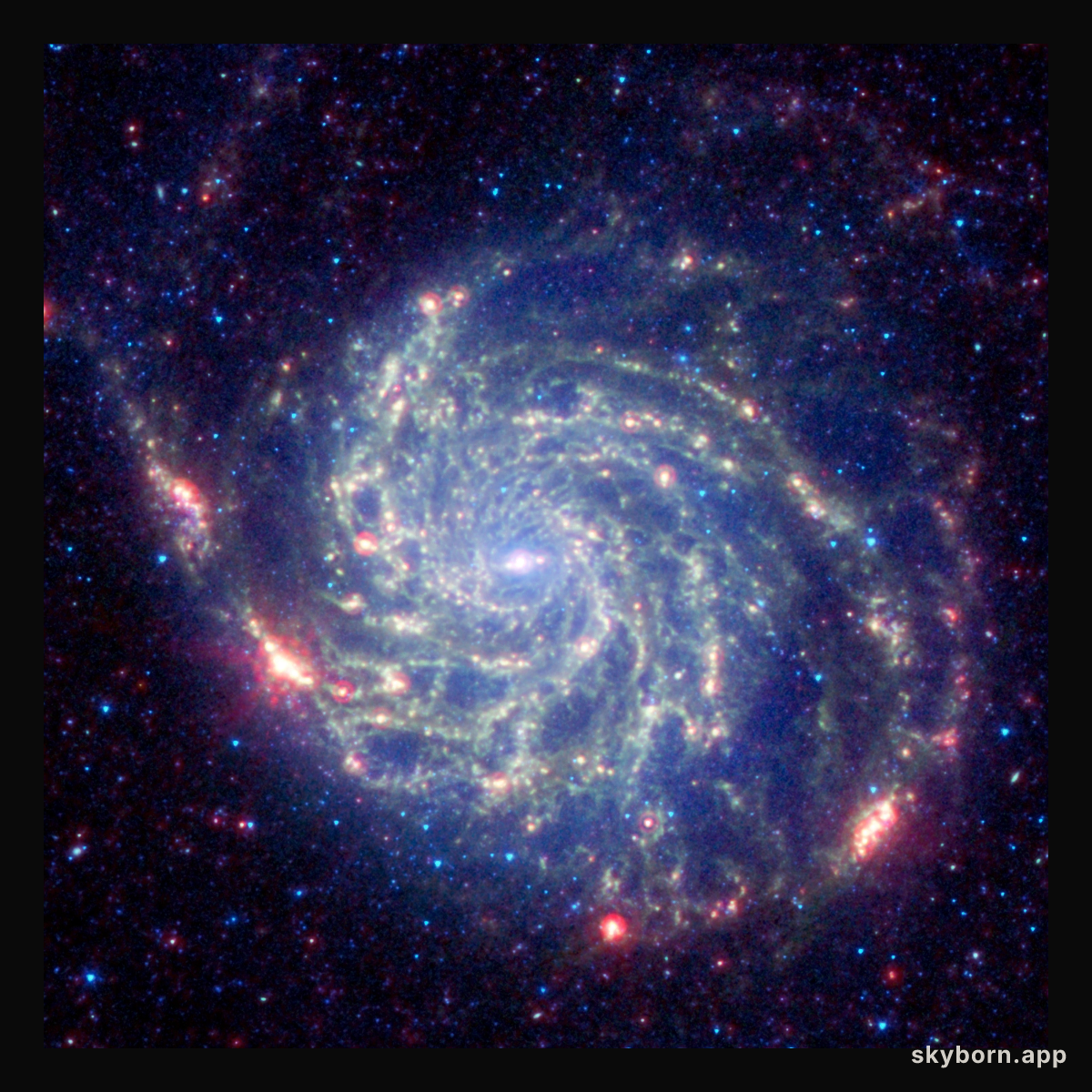 Spitzer Space Telescope View of Galaxy Messier 101
