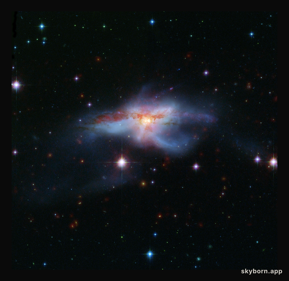 Galaxies Collide to Create Hot, Huge Galaxy