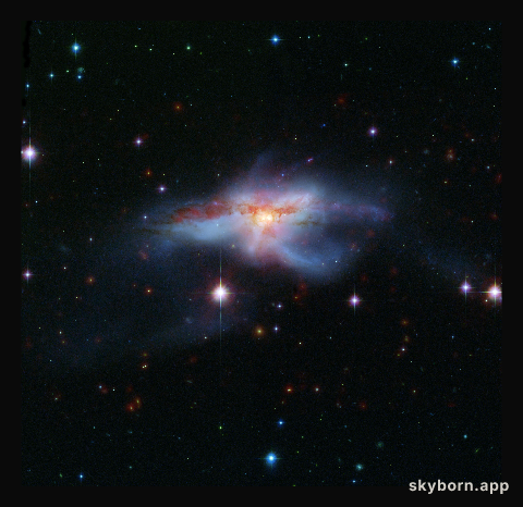 Galaxies Collide to Create Hot, Huge Galaxy