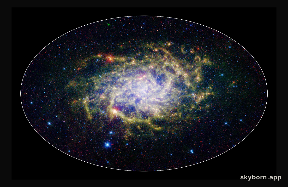 M33: A Close Neighbor Reveals its True Size and Splendor 3-color composite