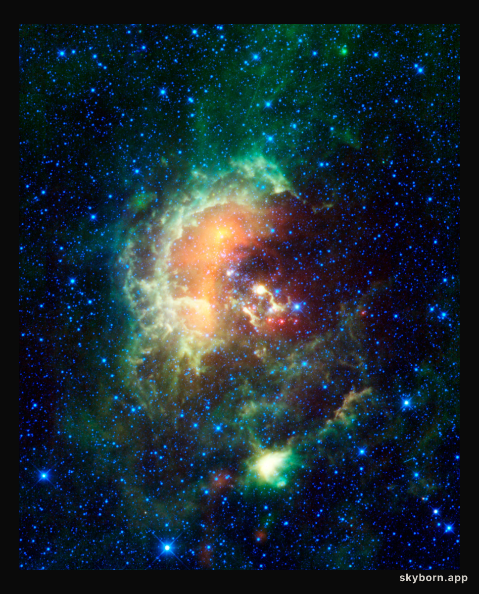 Asteroid Caught Marching Across Tadpole Nebula