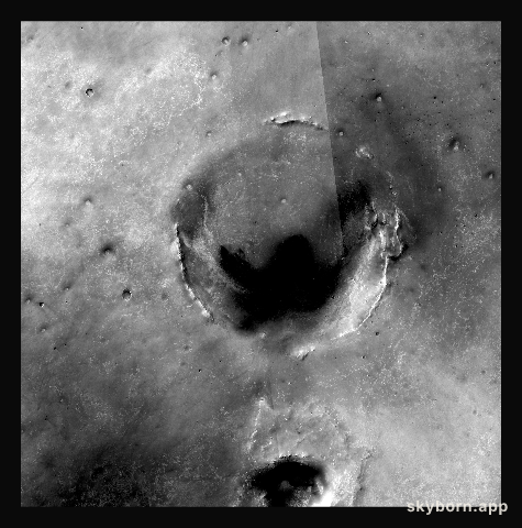 Opportunity Amid Mars Craters