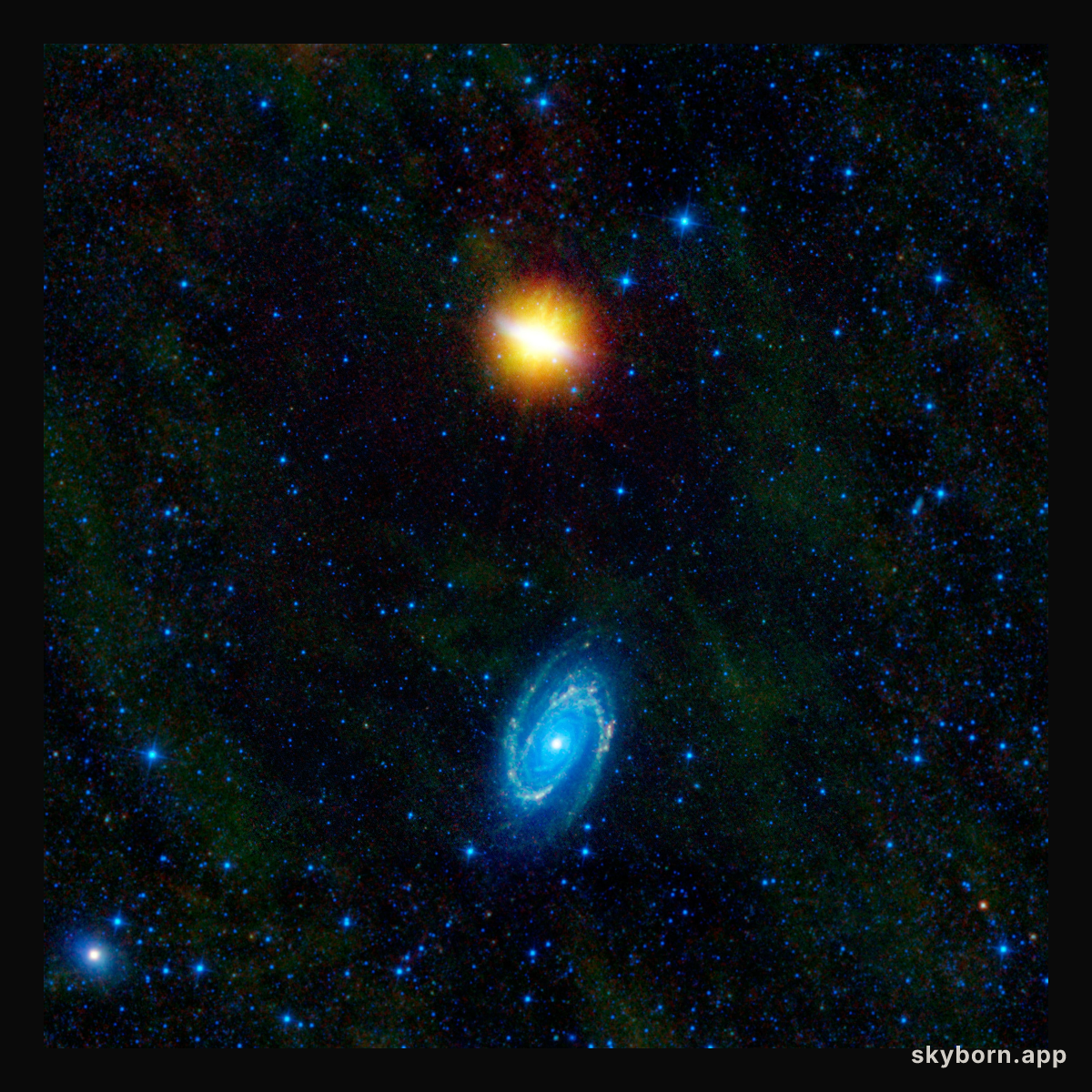 WISE Beholds a Pair of Dancing Galaxies