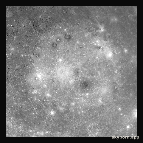 Mercury Caloris Basin, One of the Largest Impact Basins in the Solar System