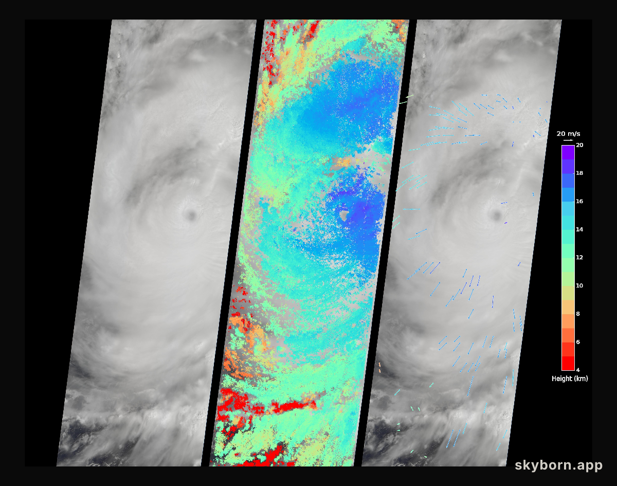 Huge Super Typhoon Meranti Over Taiwan Spotted by NASA MISR