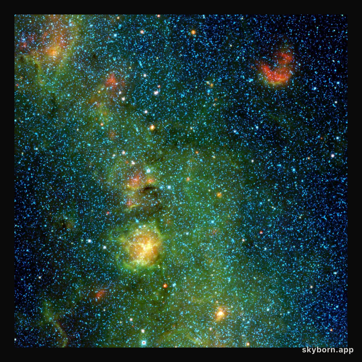 Storm of Stars in the Trifid Nebula